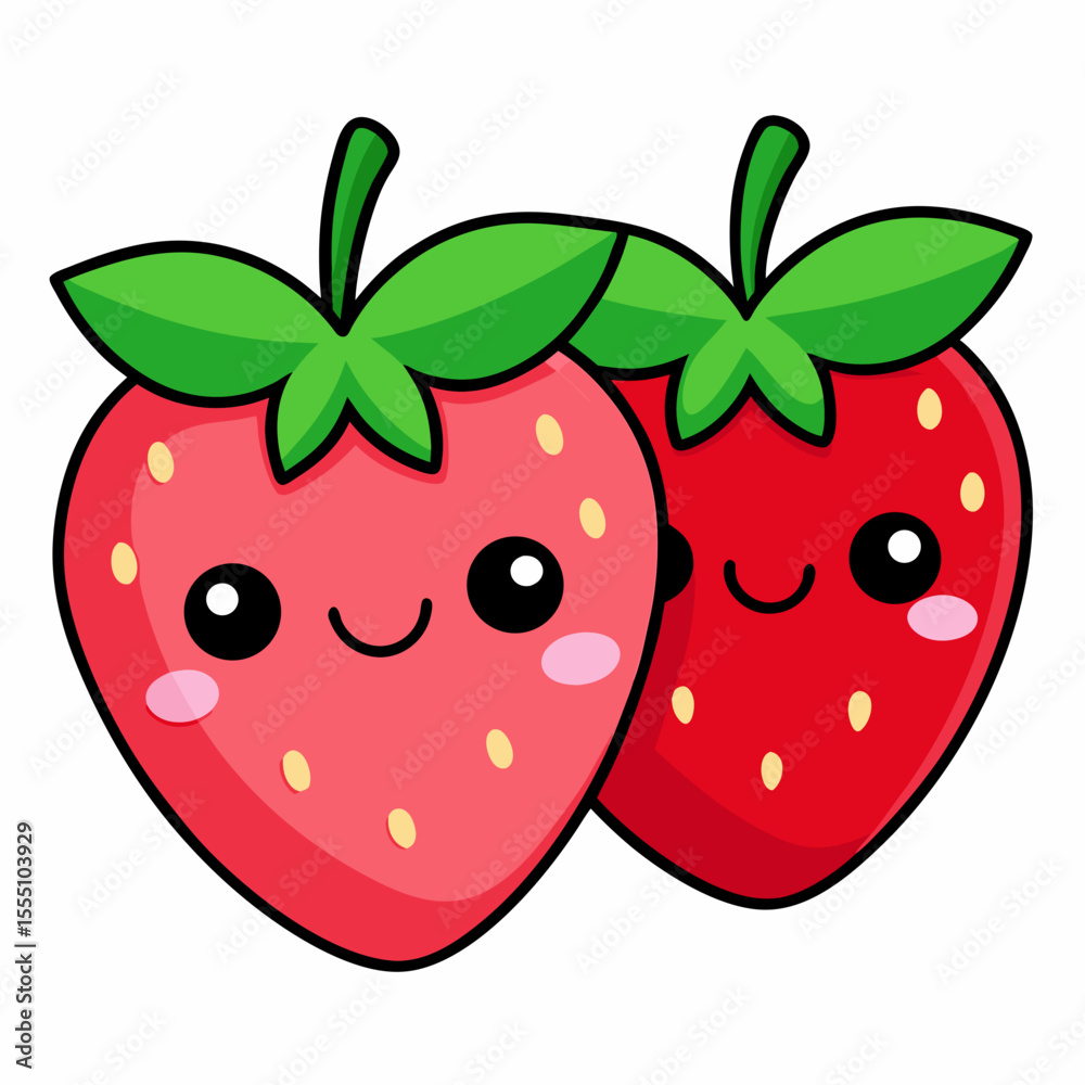 Obraz premium strawberry on white background