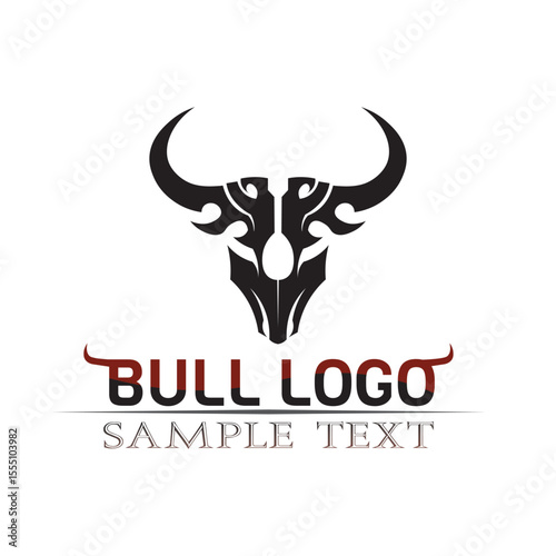 Bull horn logo and symbols template icons app