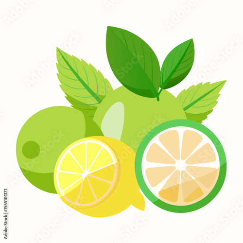 lemon and mint