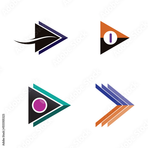 Arrows vector illustration icon Logo Template design
