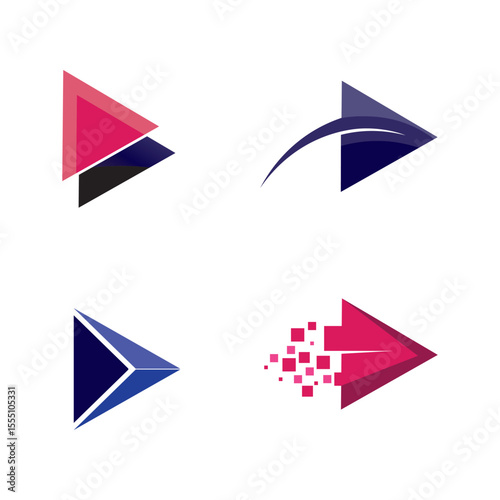 Arrows vector illustration icon Logo Template design