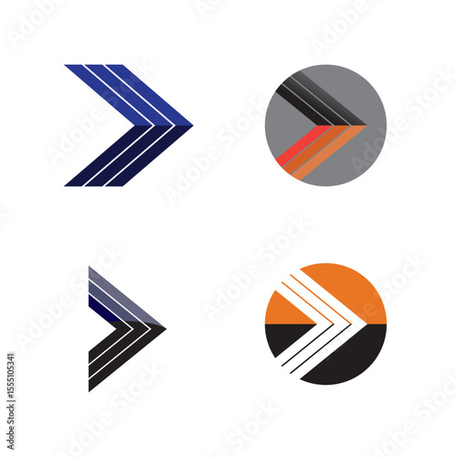 Arrows vector illustration icon Logo Template design
