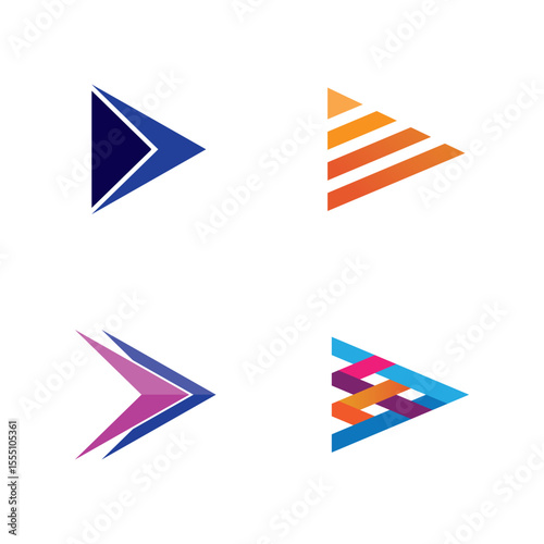Arrows vector illustration icon Logo Template design