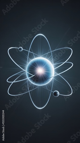 Atomic Structure with Glowing Core