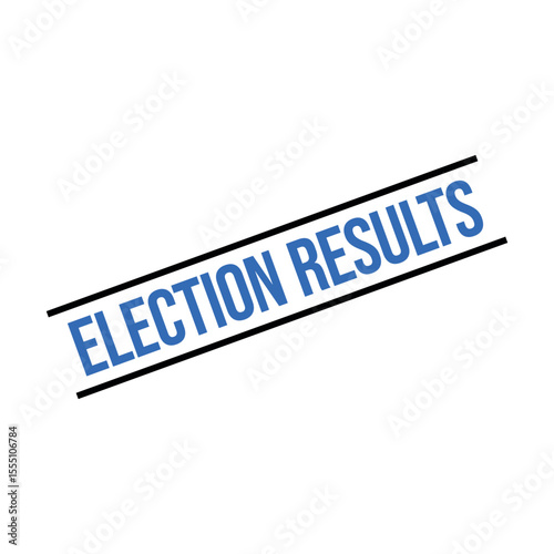 Election Results Letter Rubber Stamp Template