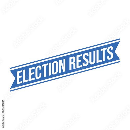 Election Results Letter Rubber Stamp Template