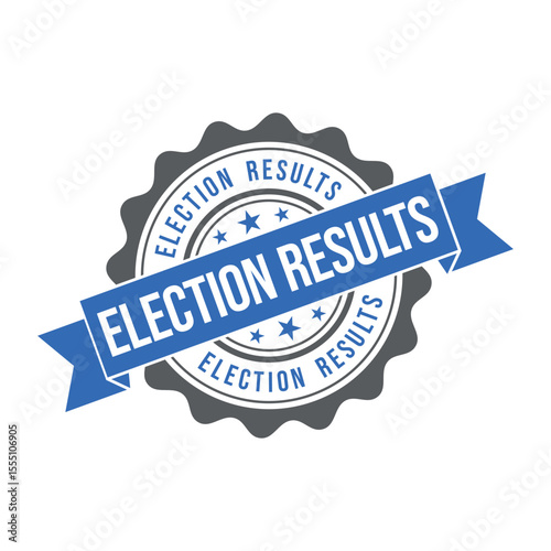 Election Results Letter Rubber Stamp Template