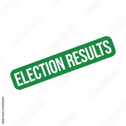 Election Results Letter Rubber Stamp Template