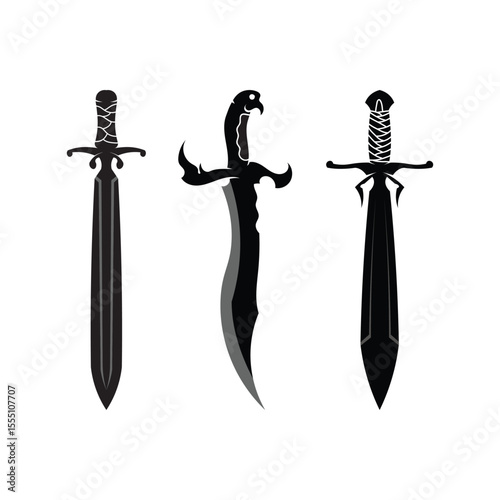 Cross swords icon flat. Simple vector symbol and bonus icon