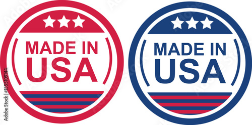 Pair of Made in USA Certification Seals