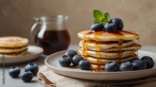 pancakes with blueberries