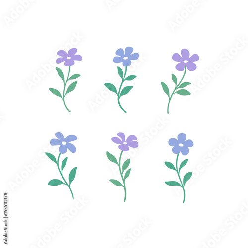 Hand drawn illustration of strawberry leaves. Seamless pattern with minimalist leaves.