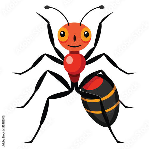 
Happy Cartoon Ant Character