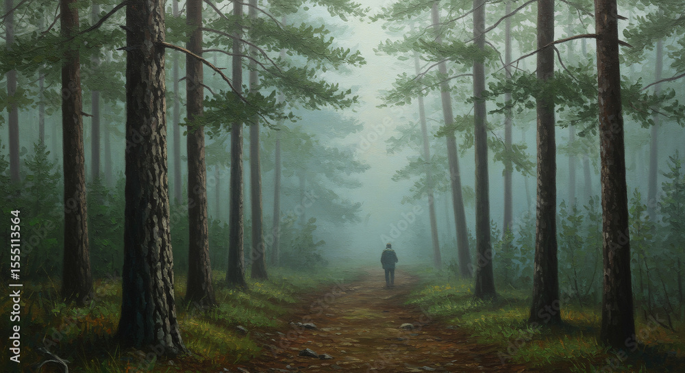 Fototapeta premium morning in the forest