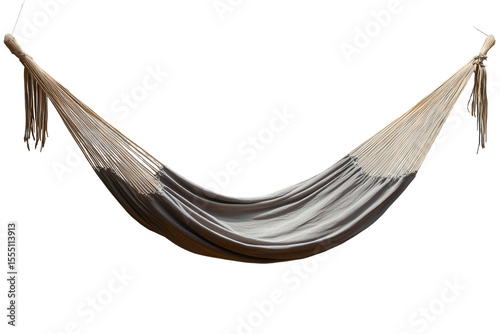 Relaxing hammock suspended in the air inviting leisure and rest for anyone looking to unwind in a serene environment, perfect for enjoying a book or napping
