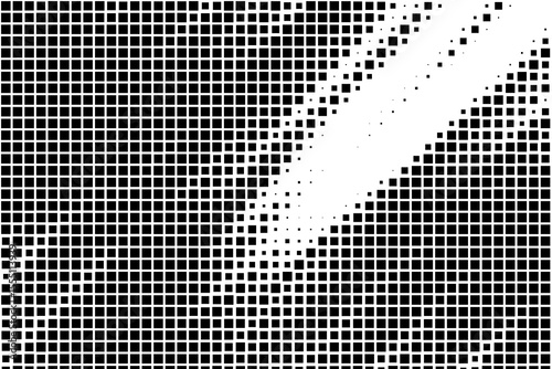 Dense Square Halftone Grid with Diagonal Light Gap