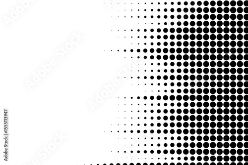 Right Side Halftone Dot Gradient Background