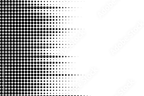 Left Aligned Halftone Dot Gradient on White
