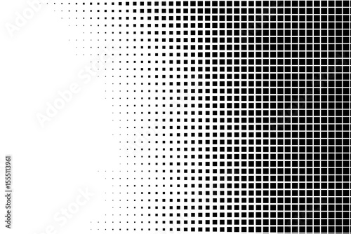 Right Side Square Halftone Gradient Background