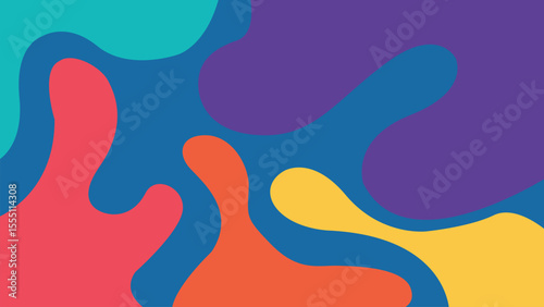 Multicolor abstract artistic background