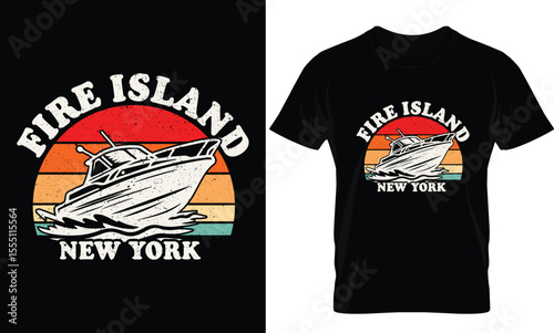 fire island new work t-shirt