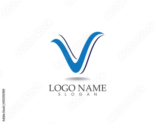 V letters business logo and symbols template