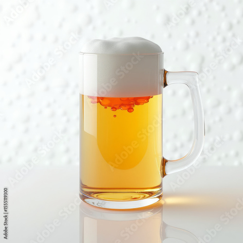Beer Mug Emoji — 3D Frothy Pint Glass Icon