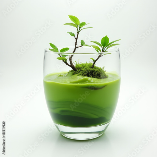 Green Smoothie Emoji — Vibrant 3D Healthy Drink Icon