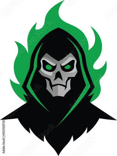 grim reaper gaming mascot logo