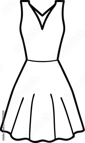 Dress logo icon illustration flat