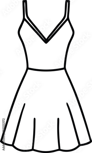 Dress logo icon illustration flat