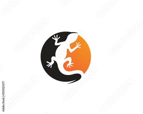 Lizard vector icon logo and symbols template