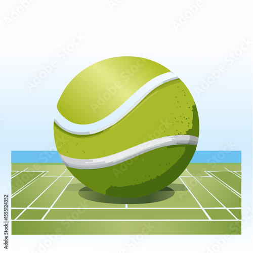 tennis ball vector illustration