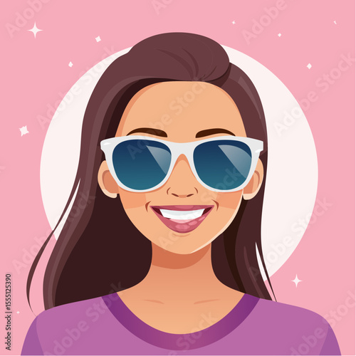 girl with sunglasses