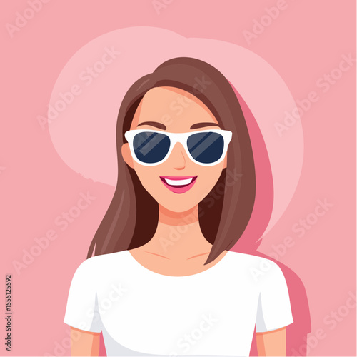 girl with glasses