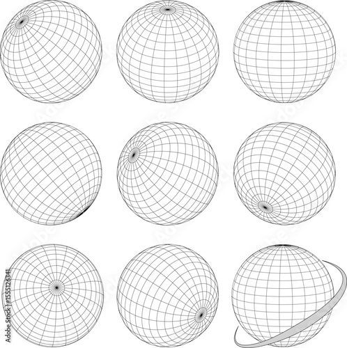 set of globe, Geometric Grid Spheres  Minimal Vector Set