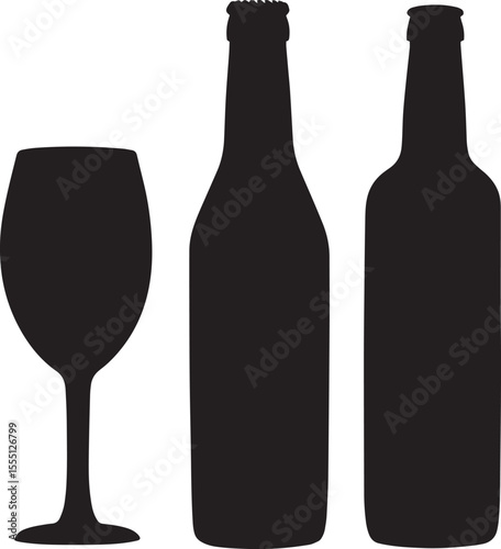 bottle and glass