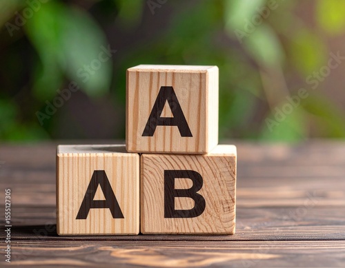 Educational Wooden Alphabet Blocks for Early Childhood Learning ABC
