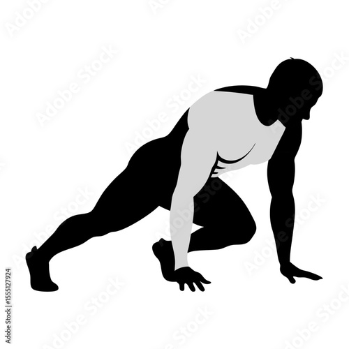 push-up, a common bodyweight exercise. 
