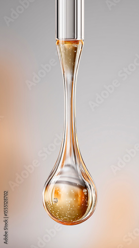 Vitamin D3 drops from dropper, golden liquid forming perfect droplet, sunshine vitamin concept, clean minimalist packaging, pharmaceutical-grade supplement, macro detail