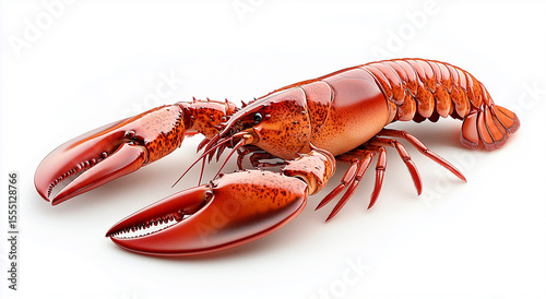 Lobster on white background