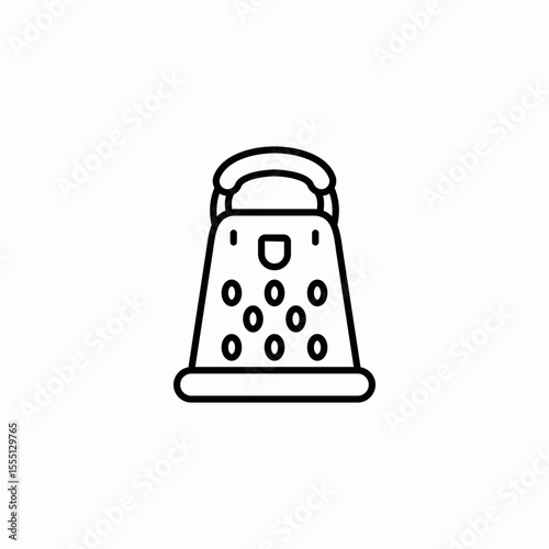 chese grater icon sign vector
