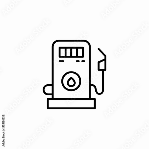 fuel pump icon sign vector