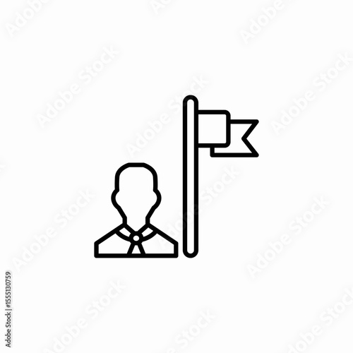 goal achievement icon sign vector