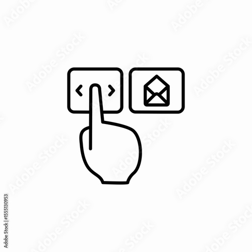 icon selection icon sign vector