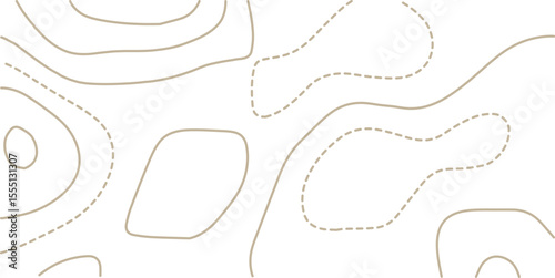 Abstract topography contour map background design .modern design with white background and gray wave lines .geography contour map linear background vector illustration