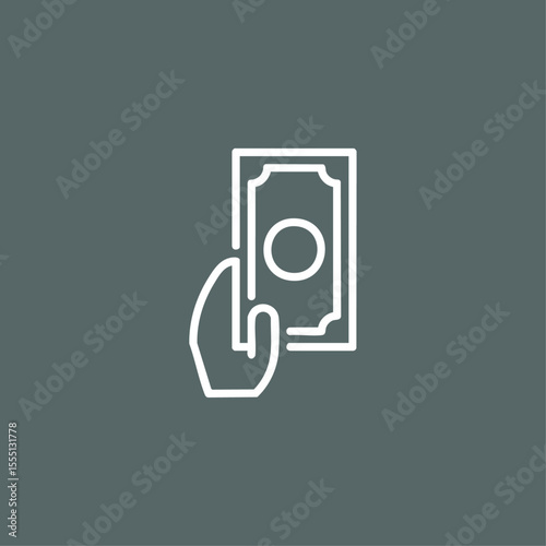 Pay icon logo flat vector design