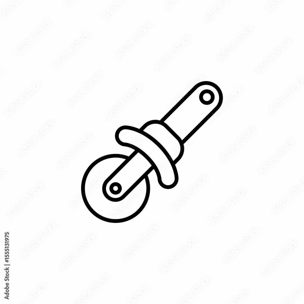 pizza cutter icon sign vector pizza cutter icon sign vector