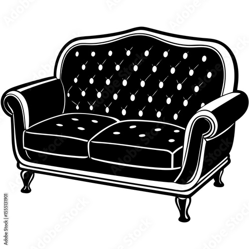 black and white sofa