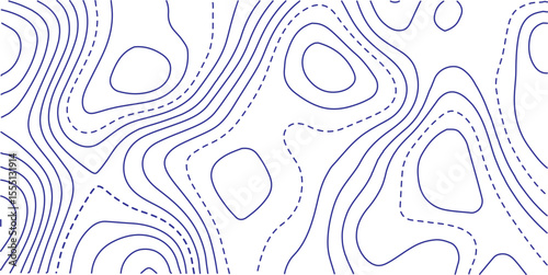Abstract topography contour map background design .modern design with white background and blue wave lines .geography contour map linear background vector illustration